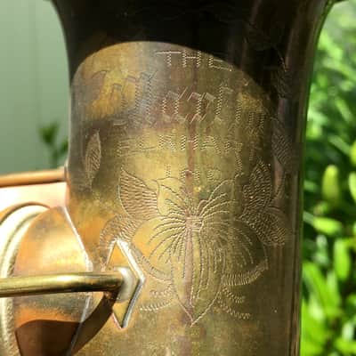 SUMMER DEAL MARTIN 1921 CURVED SOPRANO SAXOPHONE WITH ORIGINAL CASE SAX BUILT LIKE A TANK NEEDS OVERHAUL MECHNICALLY SOUND A CLASSICVINTAGE SOPRANO image 2
