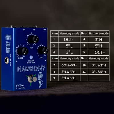 Flamma FV04 Harmony Vocal Effects Processor 12 pitches with 11 different harmony mode 48V Phantom Power,price include the import duty to US buyer image 7