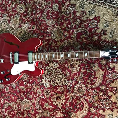 Epiphone Riviera 2003 Cherry Red with Mini-Humbuckers (Korean Peerless Factory) image 2