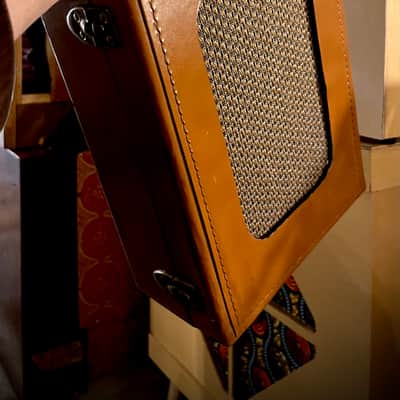 Rotary Connection  Mini portable 1x8 guitar speaker cab! Built inside carry case. Vintage 8 ohm speaker. Switchcraft jack.  Vintage danelectro inspired.   2026 - Tan image 11