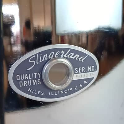 Slingerland 5x14" Festival Chrome Steel Snare Drum 8Lug Vintage 80s#503814 No141 image 2