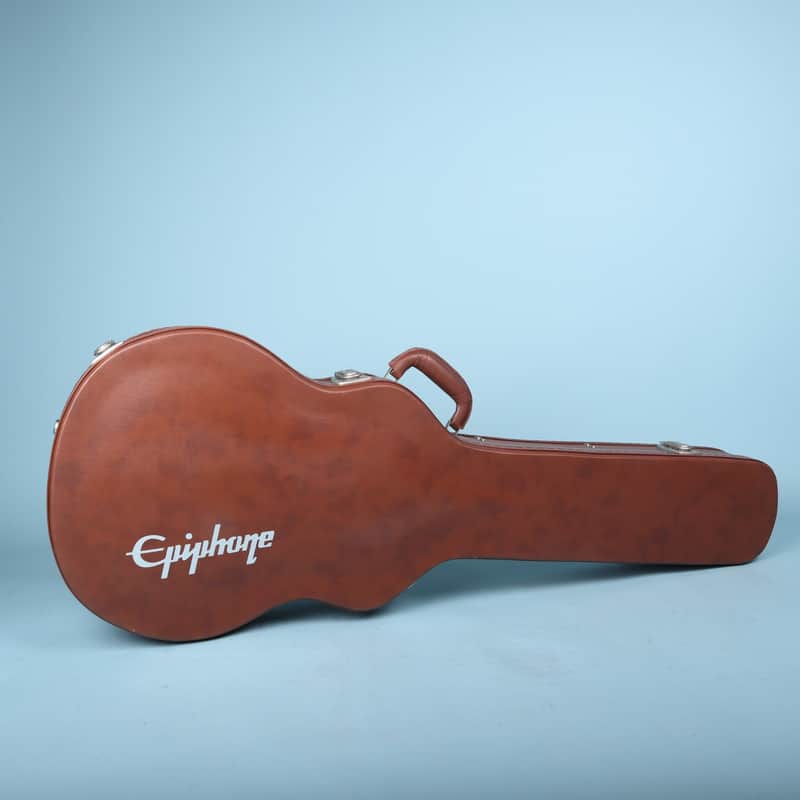 Epiphone Les Paul Hardshell Guitar Case Brown with Pink Interior image 1