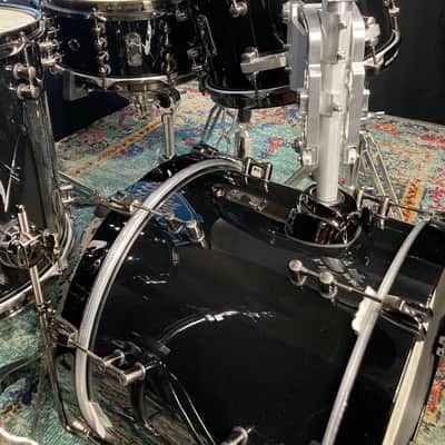 Mapex - Black Panther Design Lab, Cherry Bomb,  Jeff Hamilton 4-Piece Bop  Set! 2020's - Piano Black, Snare and Cases included!! image 6