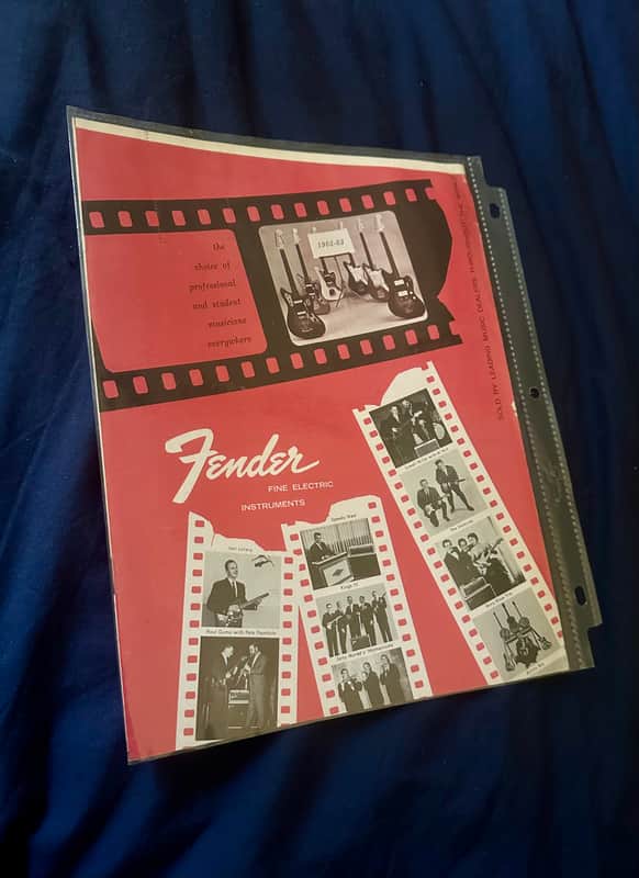 PreCBS Fender Catalog 1962 image 1
