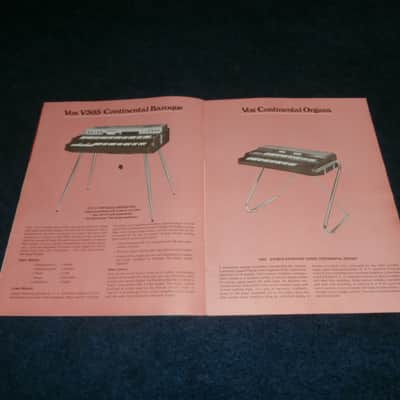 Vintage 1969 Vox Catalog! Voxtron Guitars, Acoustic, Amps, Organ! image 7