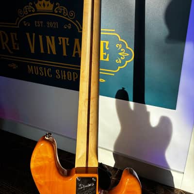 Fender Squier Vintage Modified '70s Jazz Bass LEFTHAND - Natural image 7