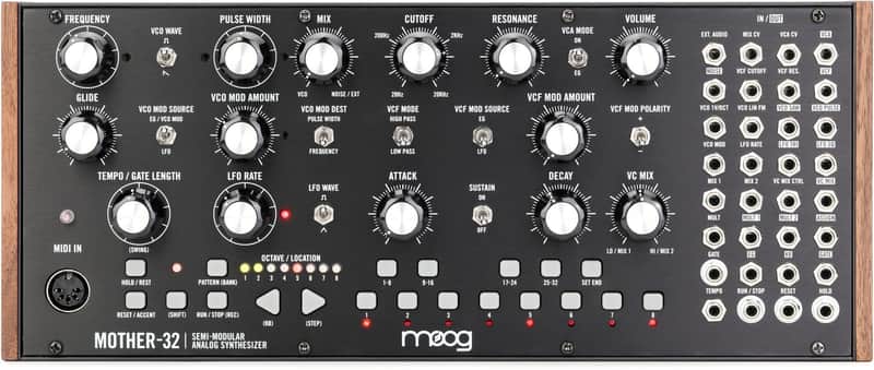 Moog Mother-32 Semi-modular Eurorack Analog Synthesizer and Step Sequencer image 1