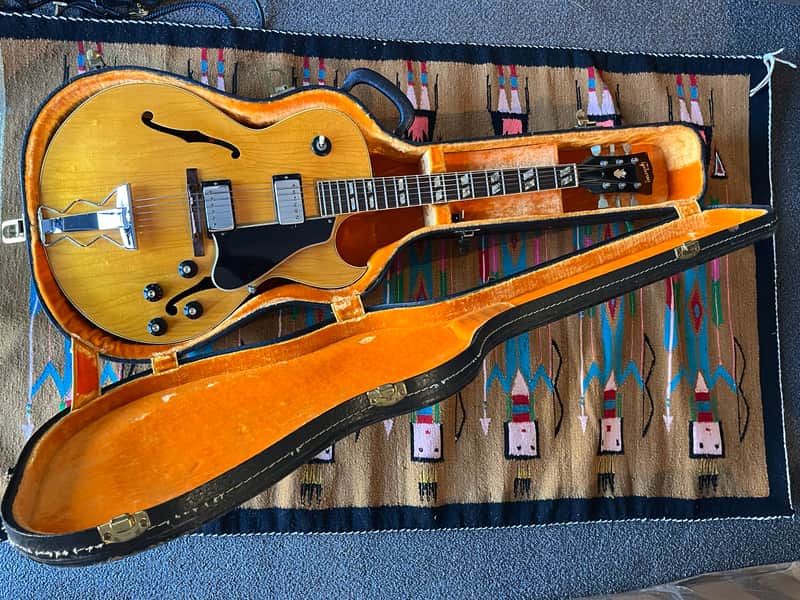 1968 Gibson ES-175DN Natural Blonde All Original Metheny Jazz Box image 1