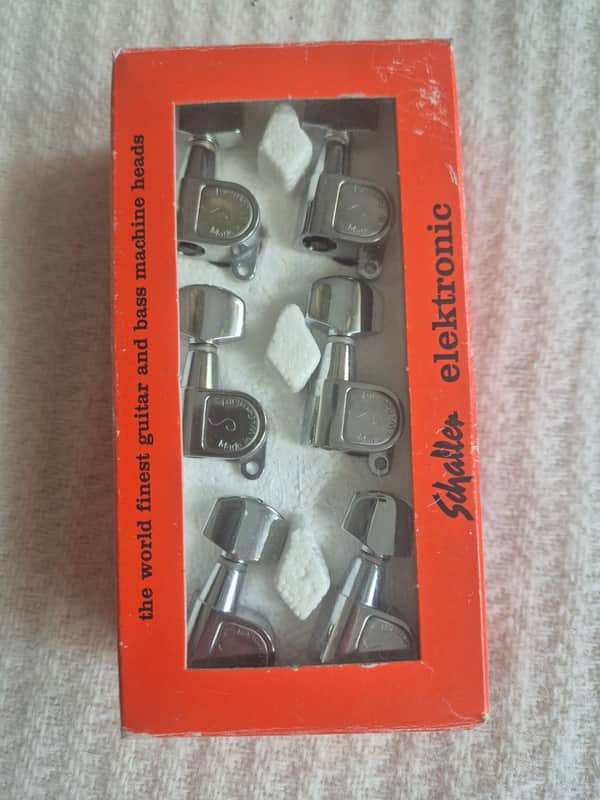 Schaller 6 Chrome Locking Tuners -70/-80 - Chrome image 1