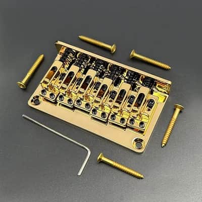 Gold 12 String Guitar Strat Style Bridge Hardtail image 1