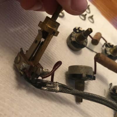 Gibson Vintage 1954 Les Paul Standard wiring harness - pots, caps, switch, jack 1954 image 16