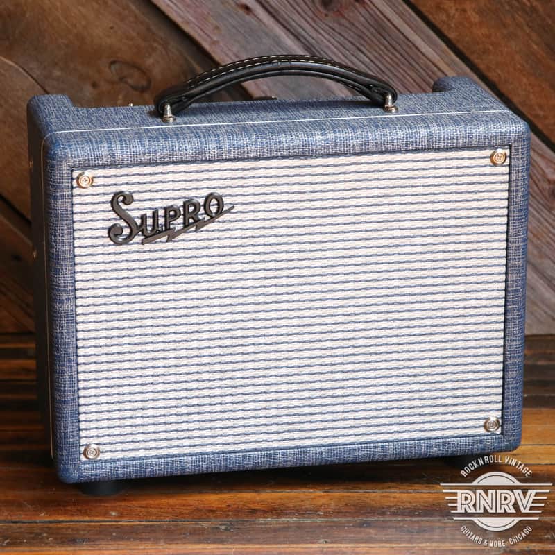 Supro 1606 '64 Super 5-Watt 1x8" Guitar Combo - Blue Rhino image 1