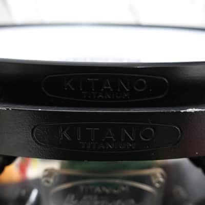 Kitano Takumi model 3mm thick Titanium w/ Titanium hoops snare drum 14x5.25 image 4