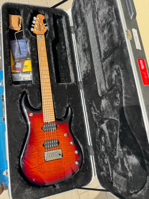 Ernie Ball Music Man John Petrucci Signature JP15-6 2025 - Present - Green Tiger Eye Flame image 1