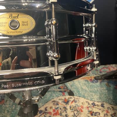 Pearl - 5x14" STH1450S SensiTone Custom Alloy Tube Lug Steel Snare Drum 2000s image 5