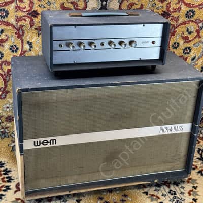 1963 WEM - Pick A Bass - Halfstack - ID 5429 image 2
