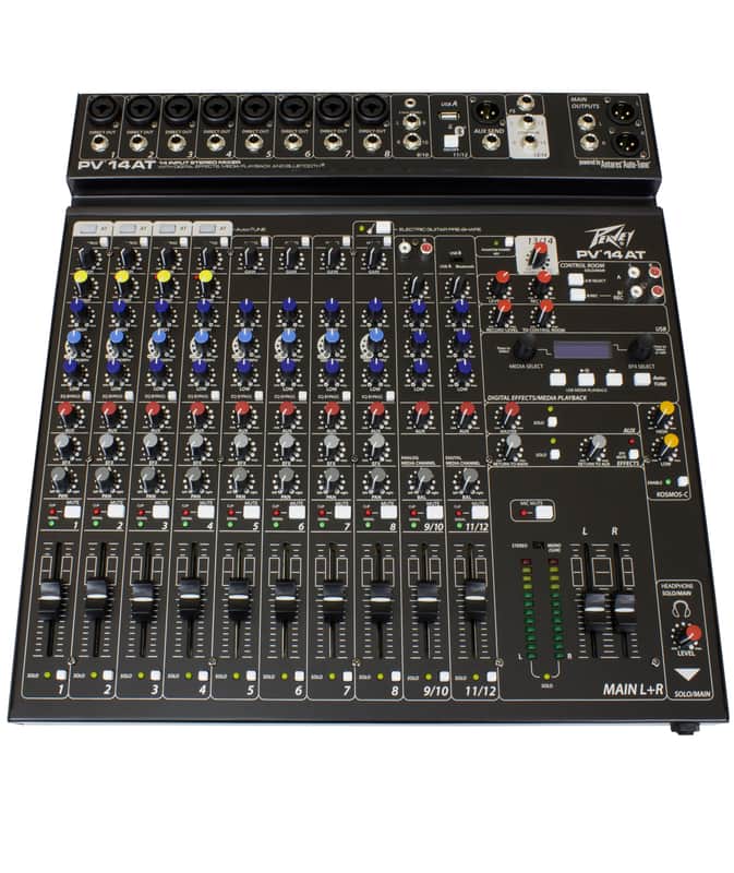 Peavey PV 14 AT 14 Channel Compact Mixer with Bluetooth and Antares Auto-Tune image 1