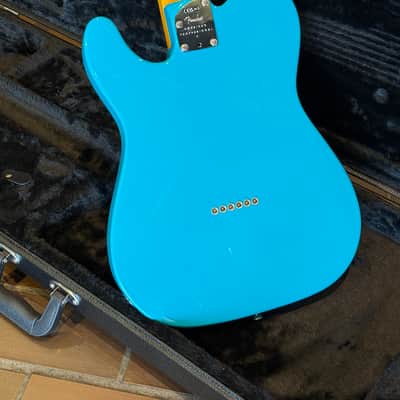 2025 Fender American Pro II Telecaster - Miami Blue with Case image 6