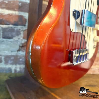 Gibson Melody Maker Short Scale Electric Bass w/ OHSC, Cable & Strap (1968 - Sparkling Burgundy) image 12