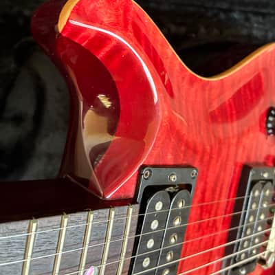 PRS McCarty 1999 - Scarlet Red raspberry flame top electric guitar with case image 5