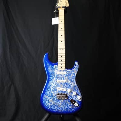 *NEW IN BOX* Fender MIJ Limited Stratocaster 2025 – Rare Indigo Paisley, Flagship Tokyo Exclusive Color image 3