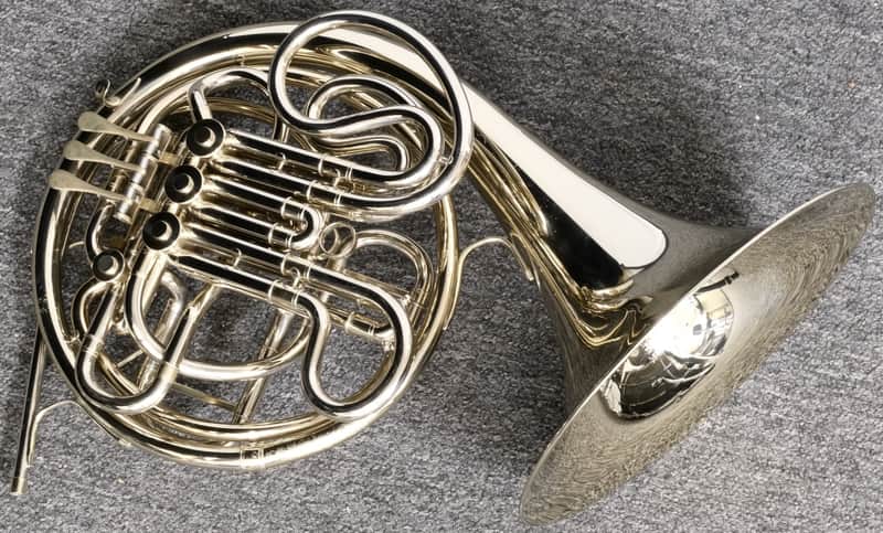 C.G. Conn 8D Professional Model Double French Horn, Solid Nickel Silver image 1