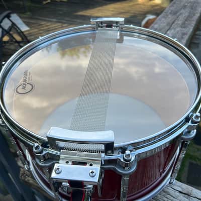 Pearl GA-914ED 14x8” Maple Fiberglass Free Floating snare 1983 - Cherry image 14
