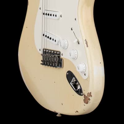 Fender Custom Shop 50s Strat Relic/Closet Classic Hardware - Super Faded Aged Olympic White #80049 image 7