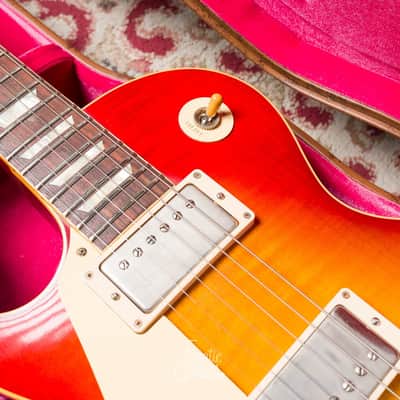 Gibson Les Paul Standard 58' Reissue Left-Handed - Washed Cherry Sunburst VOS #871490 Second Hand image 9