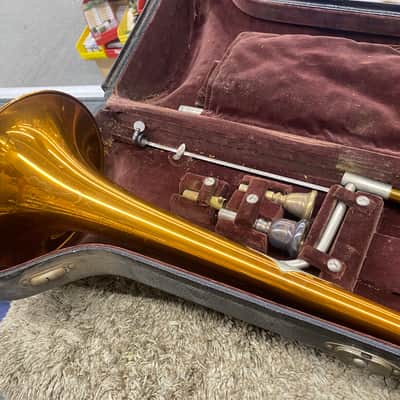King H.N. White Trombone 1934 - 2-Tone Brass with Original Case image 9