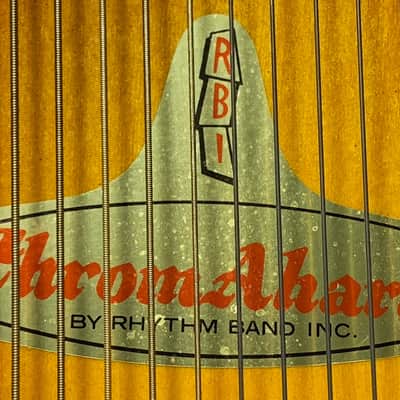 Vintage 1978 Rhythm Band 15-Chord 'ChromAharp' Autoharp with Chipboard Case image 9