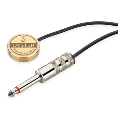 Schaller Germnay S/P Oyster Piezo Acoustic Instrument/Guitar Pickup, Brass image 1