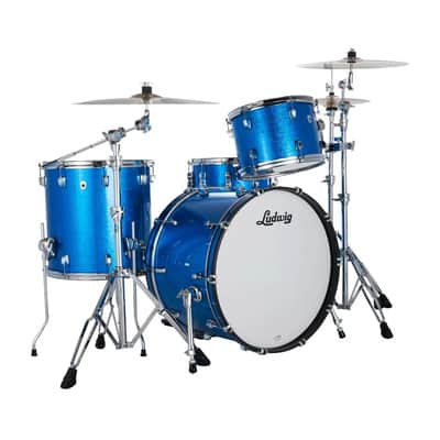 Ludwig Neusonic 3pc Kit - Blue Super Sparkle image 1