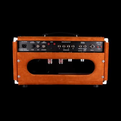 Pre-Owned  '22 Amplified Nation Bombshell 50-Watt Guitar Amp Head And 112 15-ohm 65-watt Matching Cab - Golden Brown Suede Owned by Ben Harper image 2