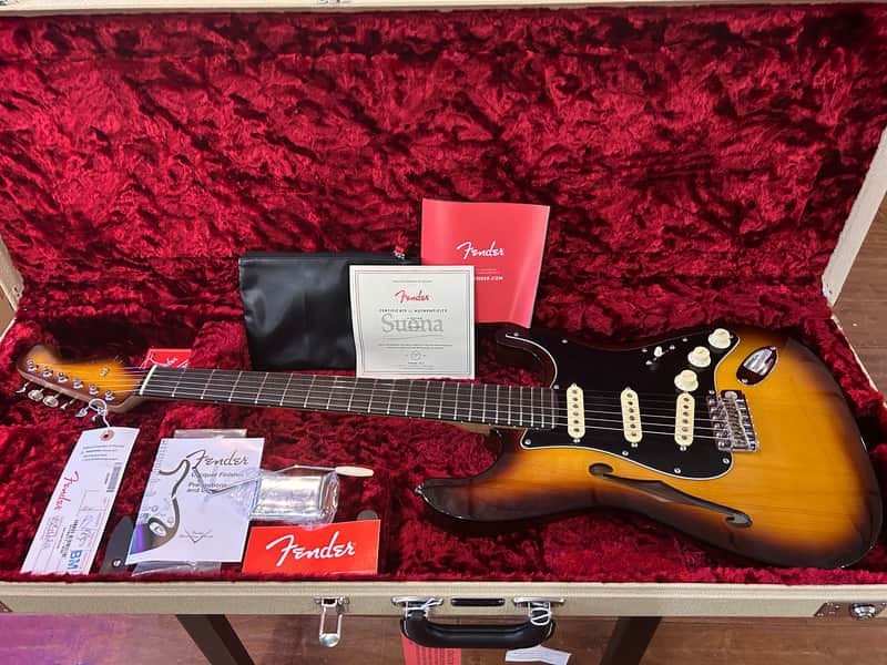 Fender Suona Stratocaster Thinline Violin Burst / 7lbs. 0.5 oz. #US23066201 image 1