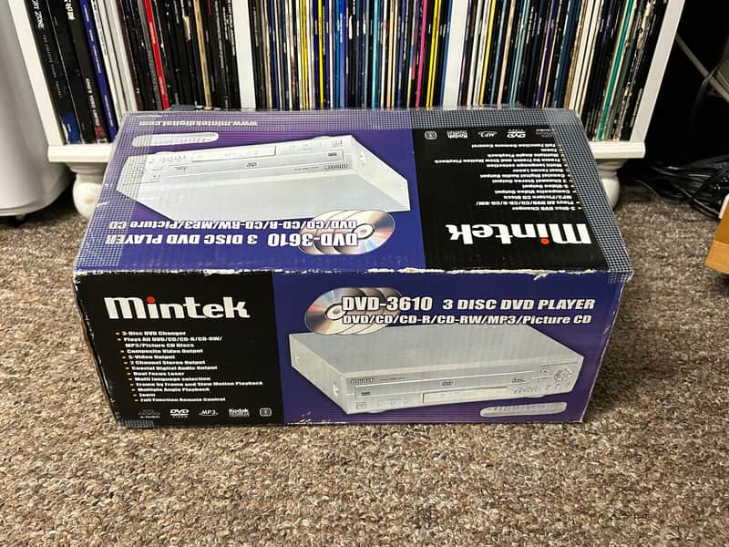 Mintek DVD-3610 3-Disc DVD Player DVD/CD/CD-R/CD-RW/MP3 Silver NEW OPEN BOX ✅ image 1