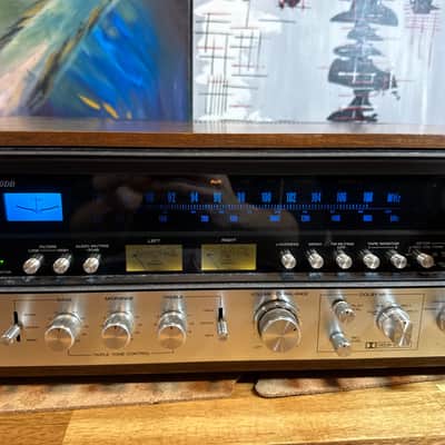 sansui 9090 db vintage stereo Integrated Amplifier receiver Silver Audiophile image 3