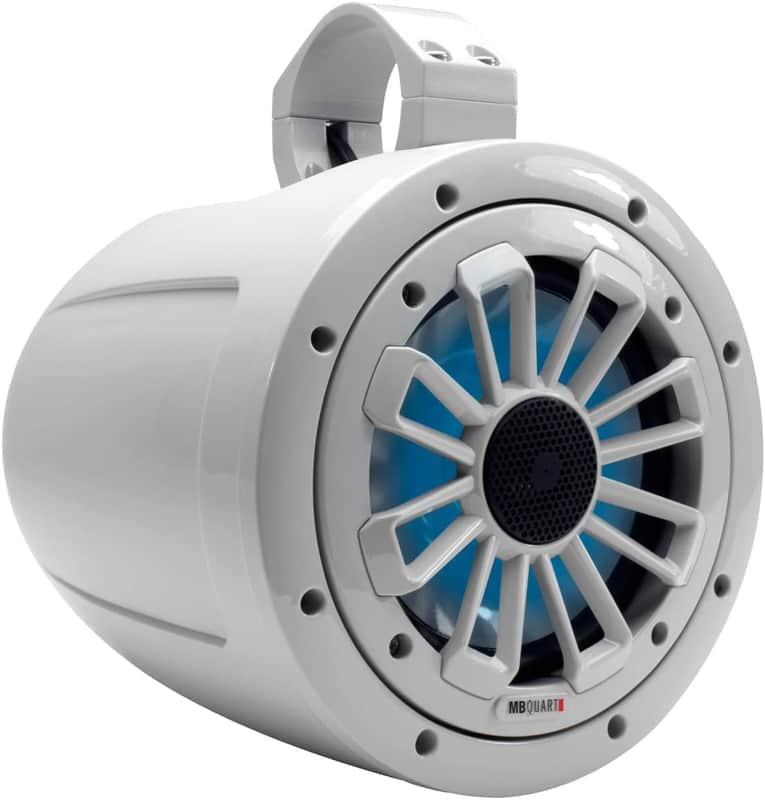 MB Quart - NT1116L - 6.5 in. Wake Tower LED Illuminated Speaker - White image 1