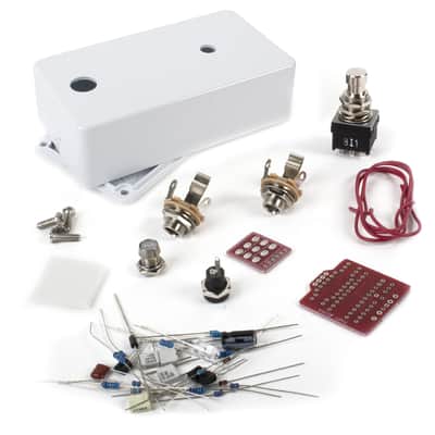 StewMac Interval Fuzz Pedal Kit, With White Enclosure (2354-W) image 1