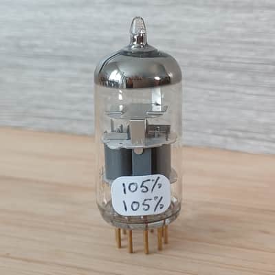 Superb NOS 1968 PHILIPS AMPEREX e88cc 6922  like CV2492 ecc88 6dj8 CCA Valvo print perfectly balanced and very strong, gold pins best audio tube, for EMI redd 47 Bild 4
