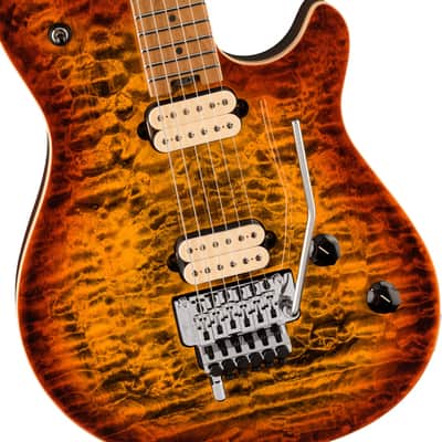 EVH Wolfgang Special Electric Guitar. QM Baked Maple Fingerboard, Tiger Eye Glow image 5
