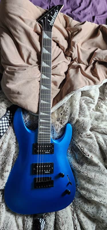 Jackson JS Series JS22 DKA Dinky Archtop with Amaranth Fretboard 2019 - Present - Metallic Blue image 1