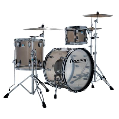 Ludwig Vistalite Fab 3-Piece Shell Pack w/22" Kick - Bronze image 1