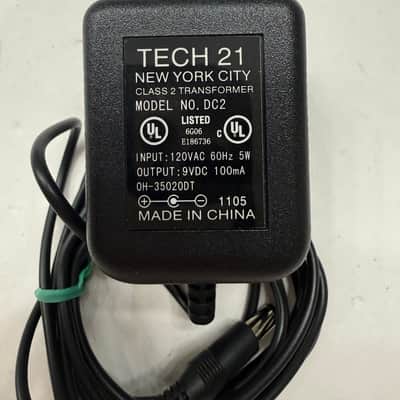 Tech 21 Model No. DC2 9v 100mA Guitar Effect Pedal Original Power Supply Adapter image 2