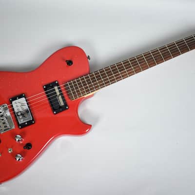 Manson Mb-1 Matt Bellamy Replica 2016 Red Glitter w/ Gig Bag and Accessories image 2