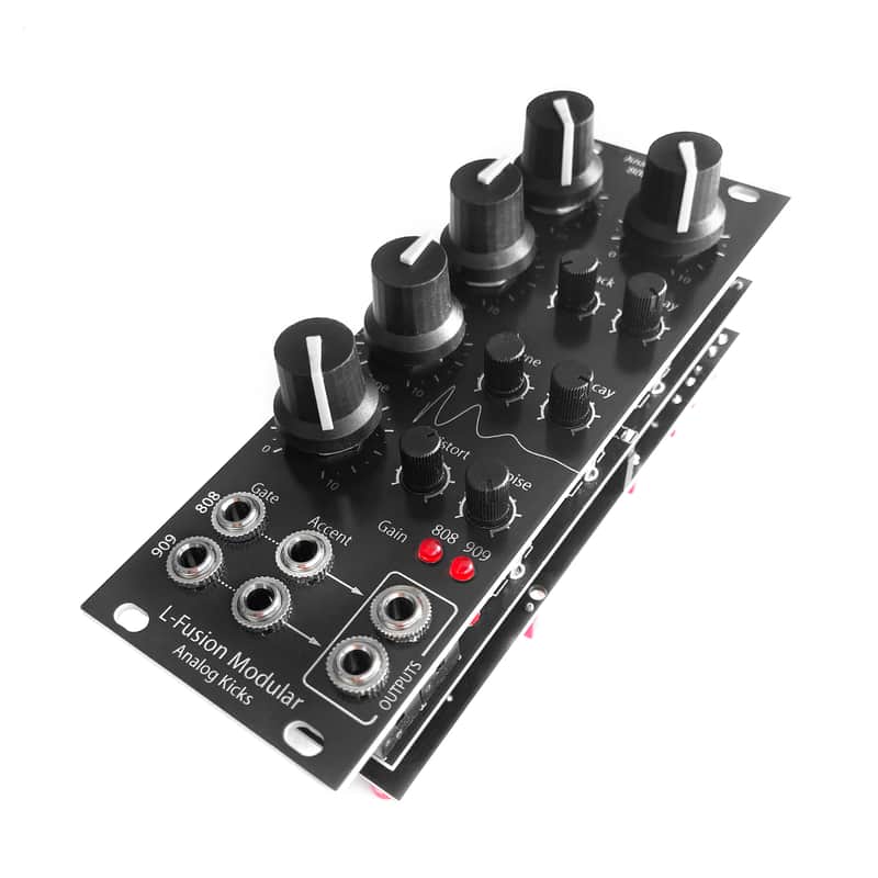 Analog dual BD909+BD808 kick drum Eurorack module image 1