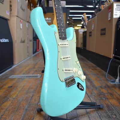 Fender Custom Shop 1959 Stratocaster Journeyman Relic Electric Guitar Super Faded Aged Sea Foam Green w/Hard Case image 2