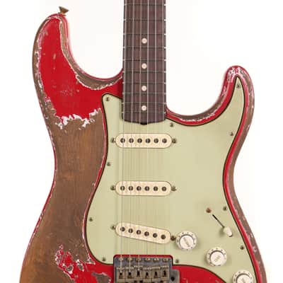 Fender Custom Shop 1962 Roasted Stratocaster Ultimate Relic Torino Red Masterbuilt Greg Fessler image 4