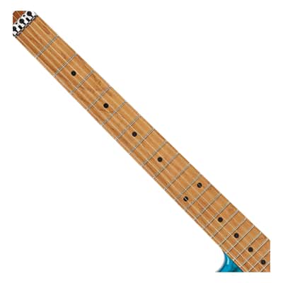 Used EVH 5150 Series DX QM Baked Maple Electric Guitar - Pacific Drift image 3