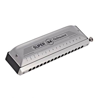 Hohner 7582/64 Super 64 Chromatic Harmonica 2010s - Silver image 1